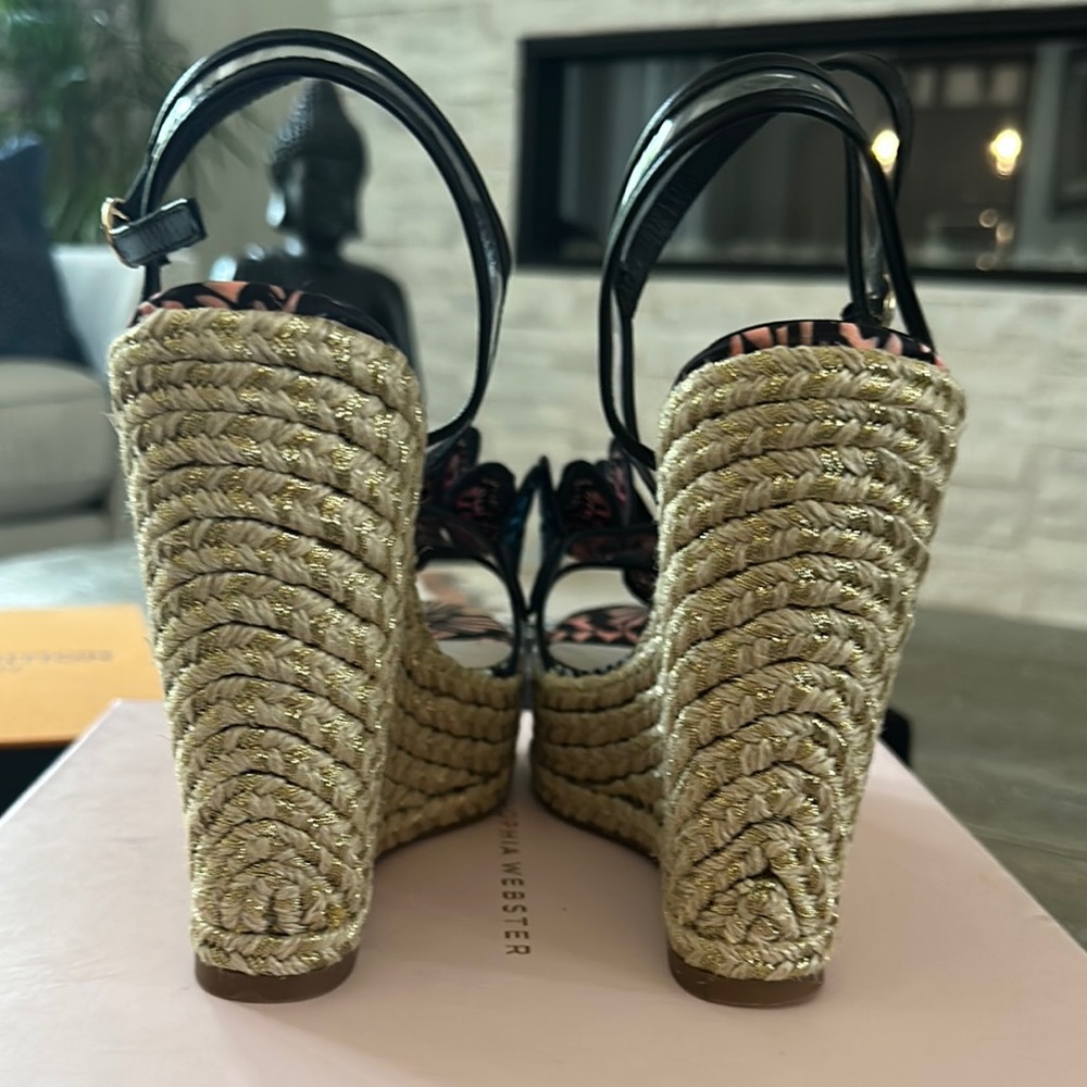 Sophia Webster Butterfly Platform Wedges Size 39 - Picture 4 of 5